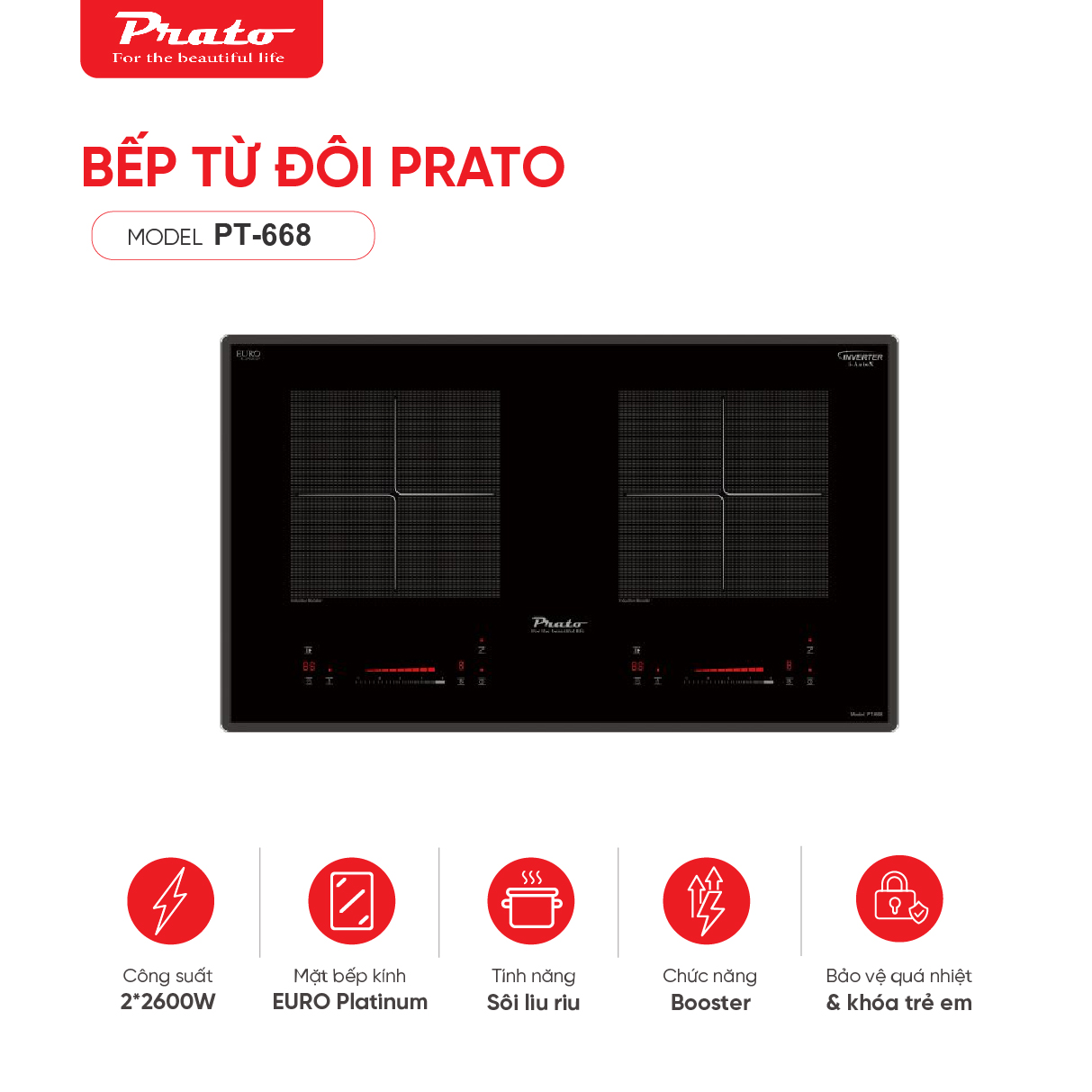 Bếp từ Model: PT-668